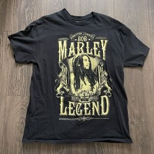 Vintage Bob Marley Legends Black T-shirt Size XL Unisex